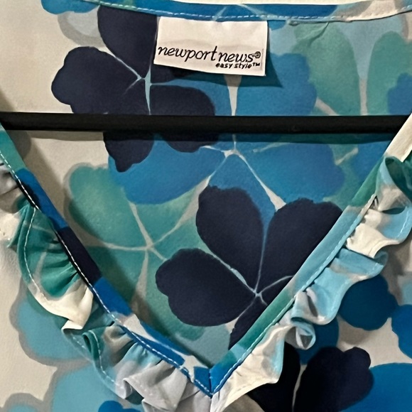 Vintage Newport News MIDI Dress 3/4 Sleeve 1970s Flower Power - Picture 9 of 15